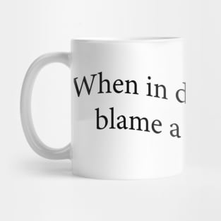 Blame a White Man Mug